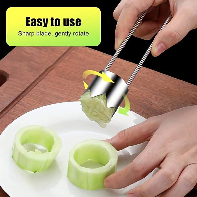 Premium Stainless Steel Fruit & Vegetable Corer