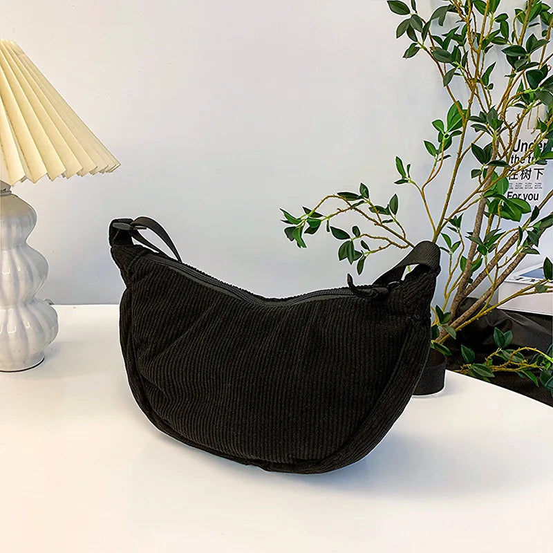 Luna Corduroy Hobo Bag
