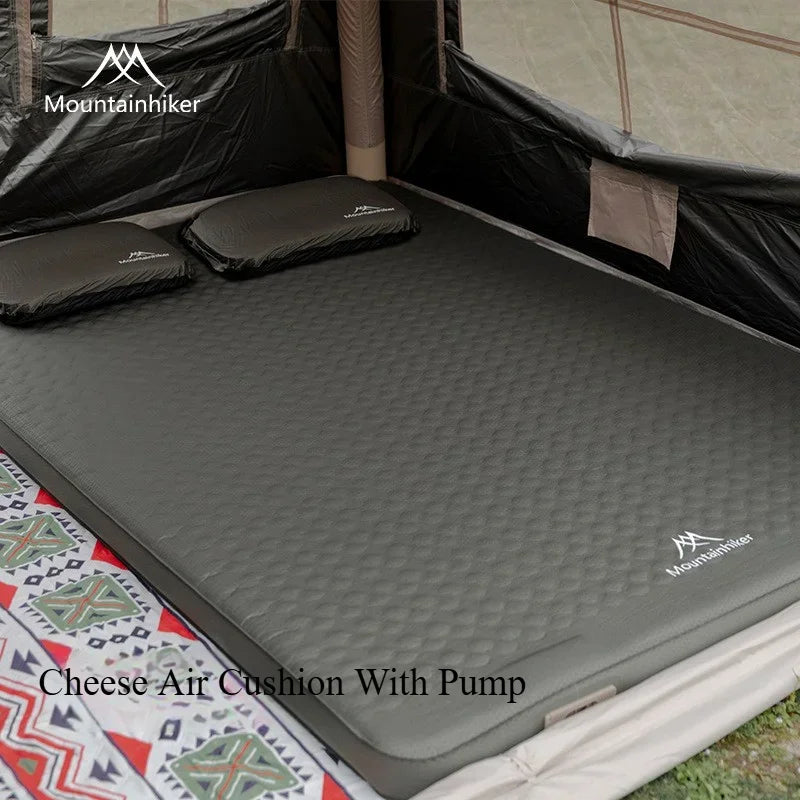 MOUNTAINHIKER 10cm Self-Inflating Camping Sleeping Pad – Compact Foldable Air Mattress
