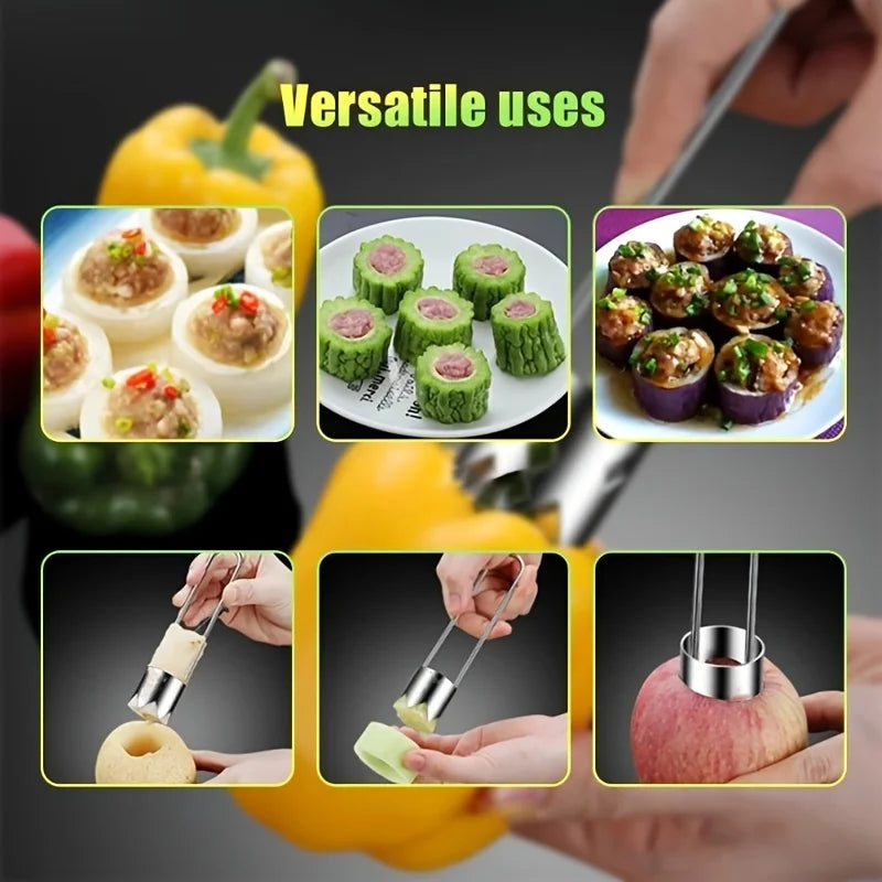 Premium Stainless Steel Fruit & Vegetable Corer