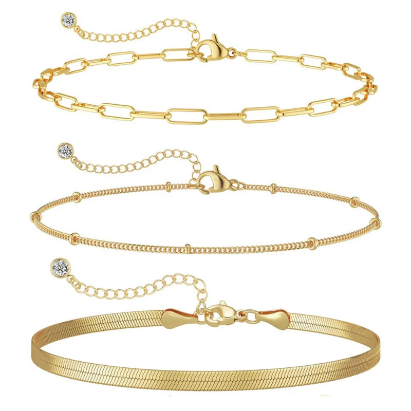 Gold Bracelet Set