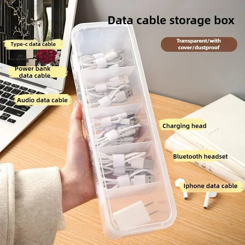 Clear Cable Organizer Box