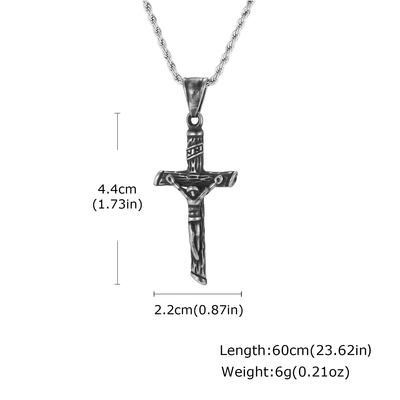 Luxury Stainless Steel Cross Necklace
