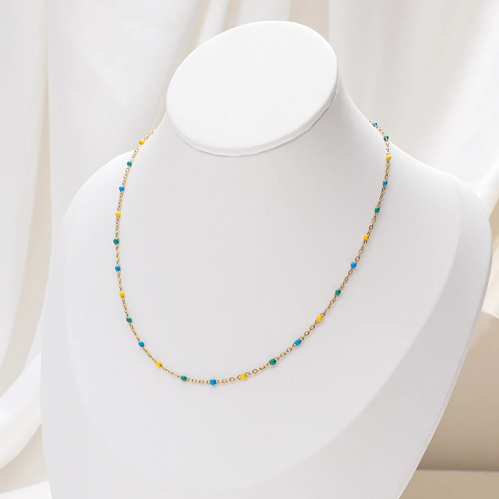 Luna Satellite Bead Necklace