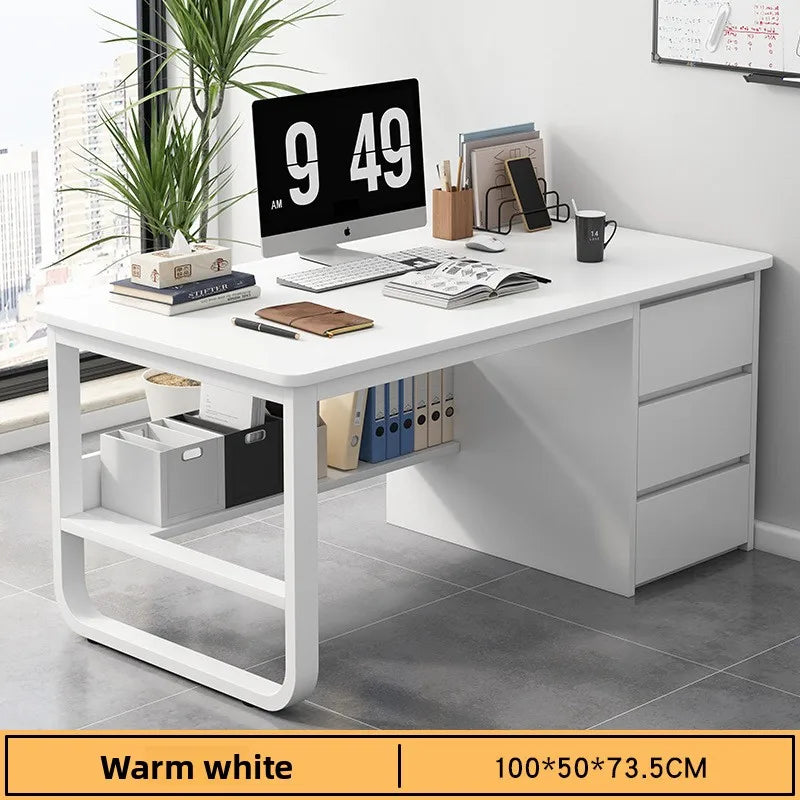 Modern Computer Desk with Drawer – Home Office & Study Workstation