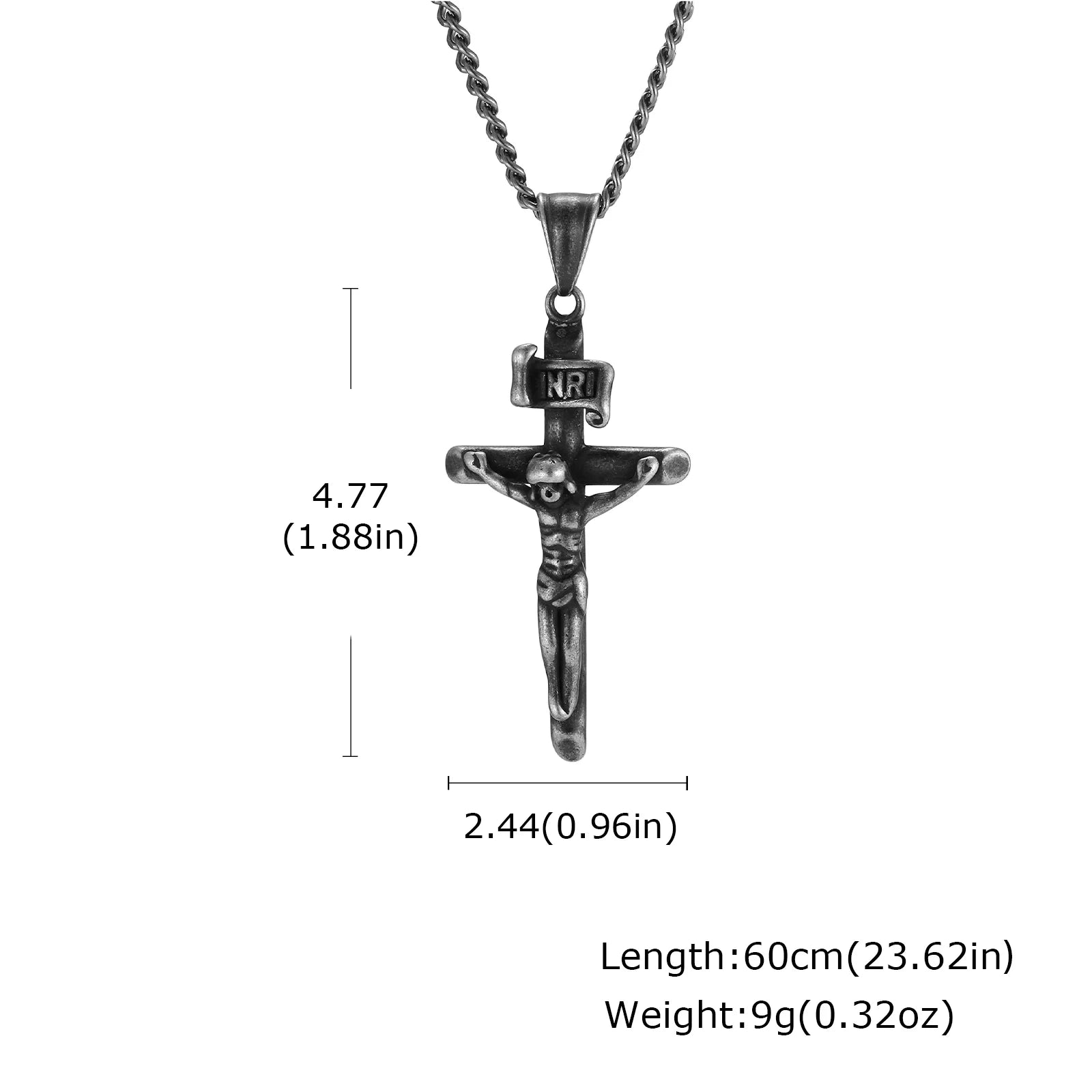Luxury Stainless Steel Cross Necklace