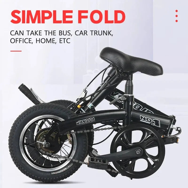 Adult & Teen Folding Mountain Bike – Off-Road Racing Bicycle for Men & Women