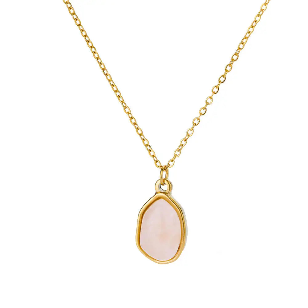 Luna Opal Oval Necklace