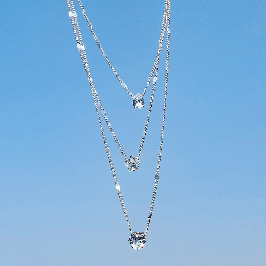 Elegant Multilayer Zircon Pendant Necklace for Women