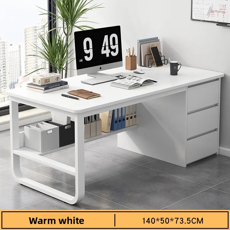 Modern Computer Desk with Drawer – Home Office & Study Workstation
