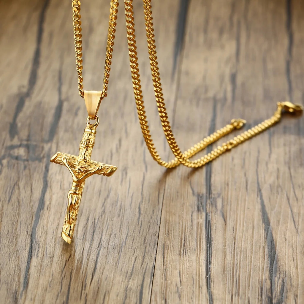 Luxury Stainless Steel Cross Necklace