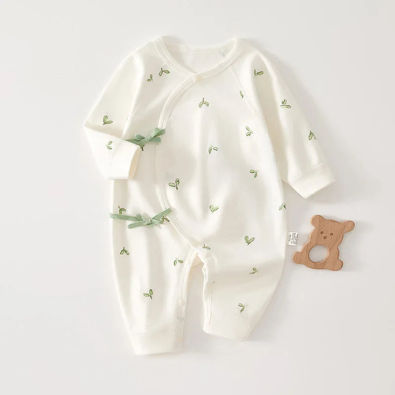 Printed Baby Romper – Soft Cotton Long Sleeve Newborn Bodysuit for Boys & Girls