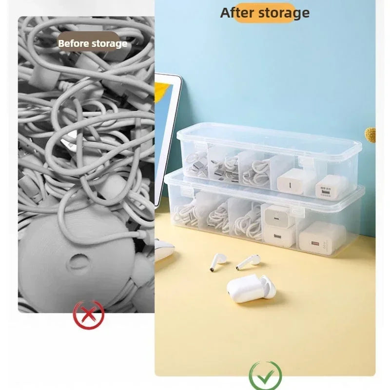 Clear Cable Organizer Box