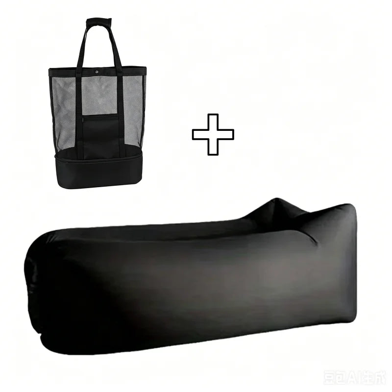 LUSQI Inflatable Lounger Air Sofa – Extra Thick Foldable Couch for Indoor & Outdoor Comfort