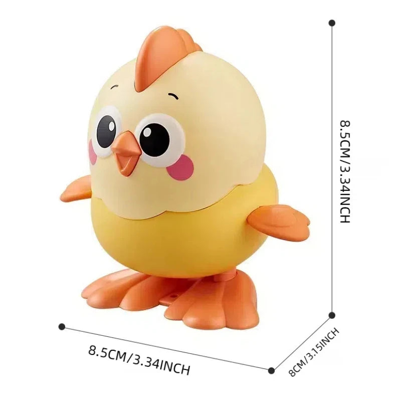 Clockwork Walking Chick Toy – Cute Wind-Up Animal with Pull Chain