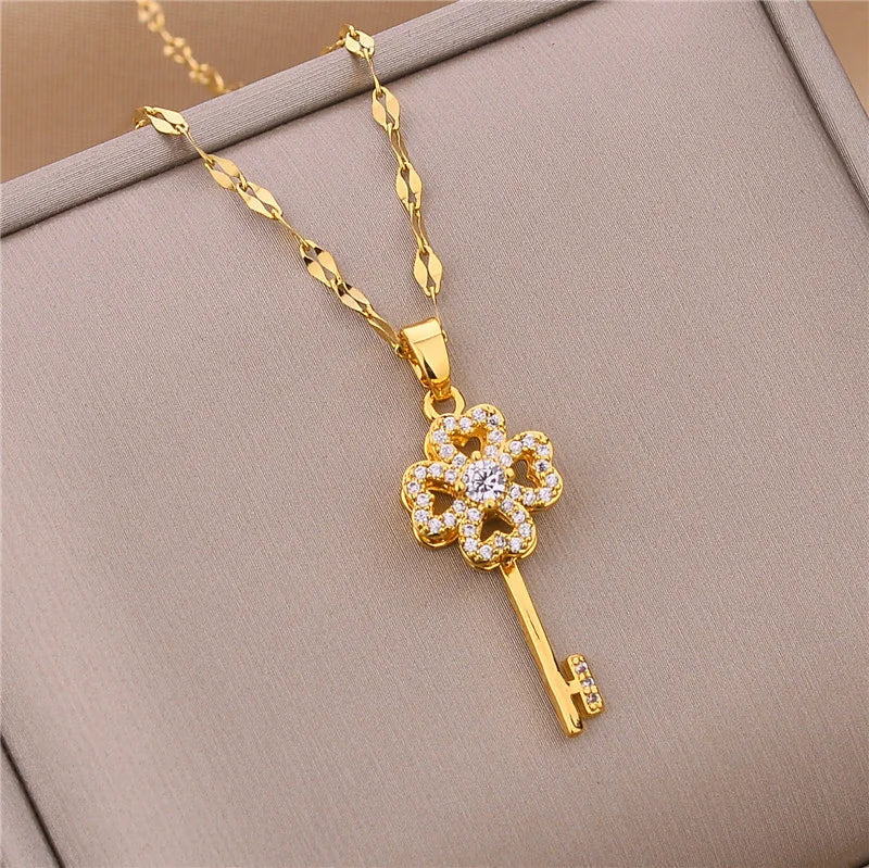 Luna Zircon Crystal Necklace