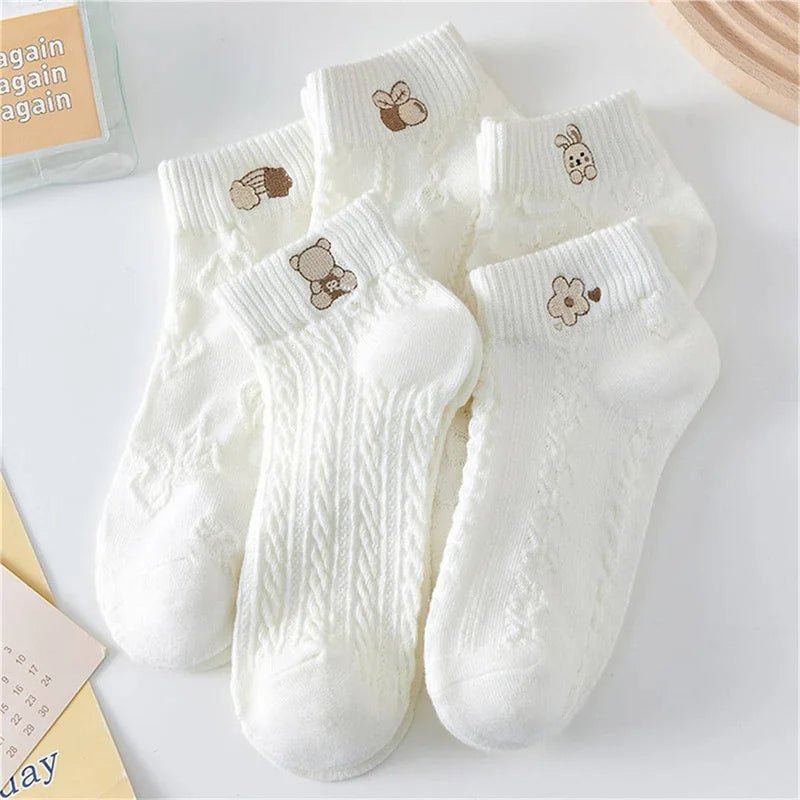 Cute Bear & Rainbow Socks