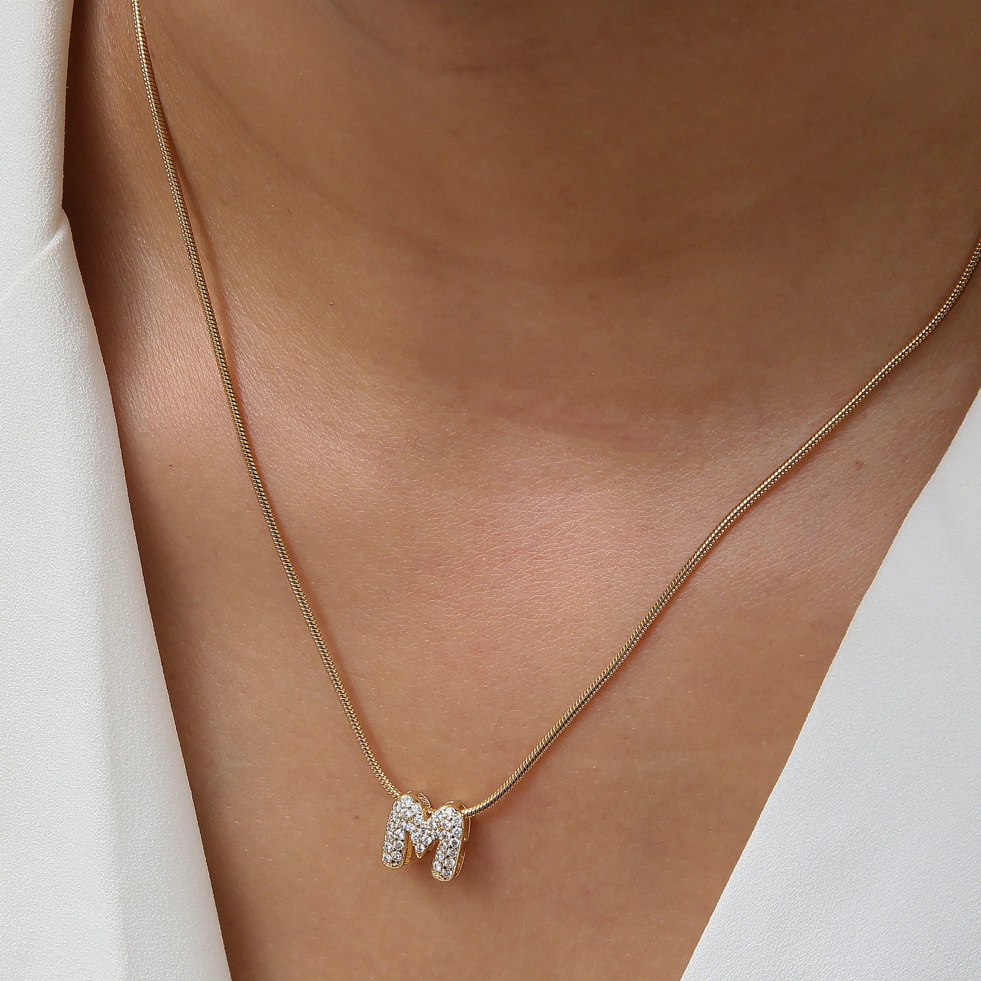 Luna Initial Necklace