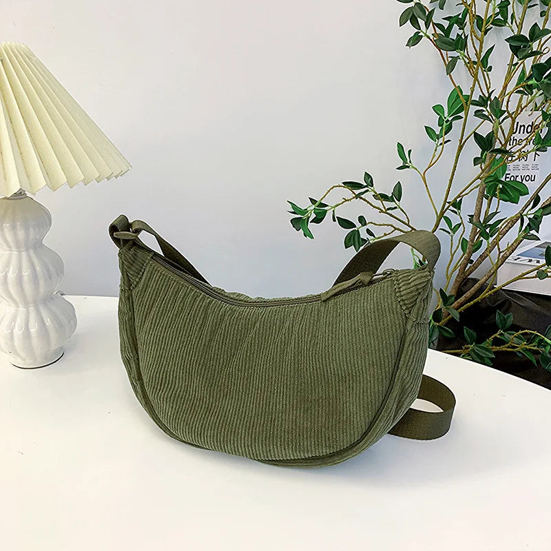 Luna Corduroy Hobo Bag