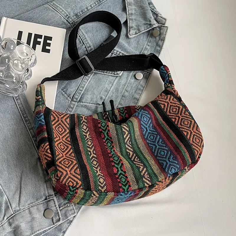 Tribal Stripe Crossbody Bag
