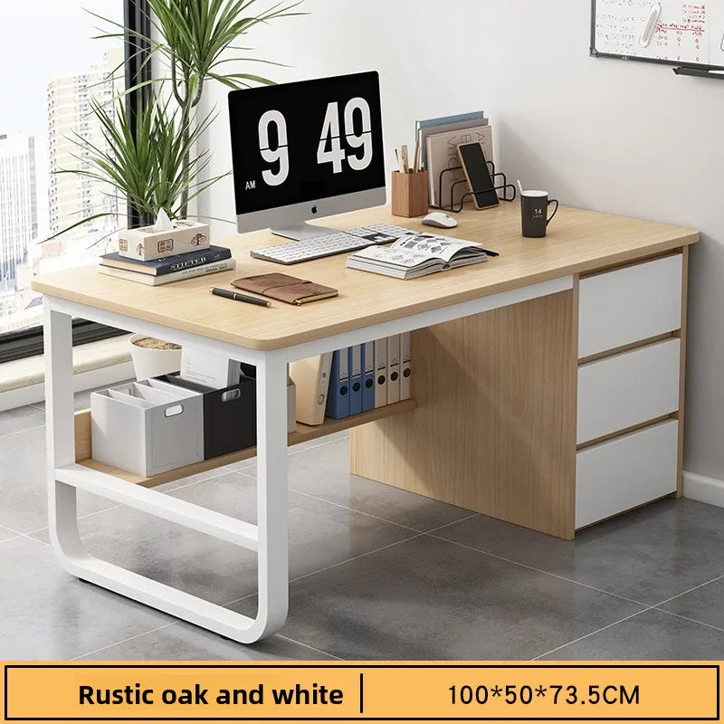 Modern Computer Desk with Drawer – Home Office & Study Workstation