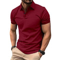 Summer Men’s Solid Color Polo Shirt – Casual Streetwear Style