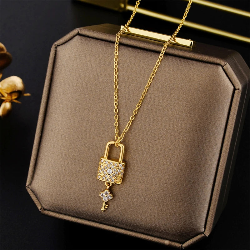Luna Zircon Crystal Necklace
