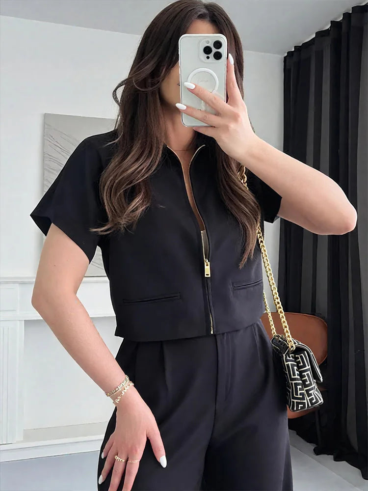 Cropped Zip Jacket