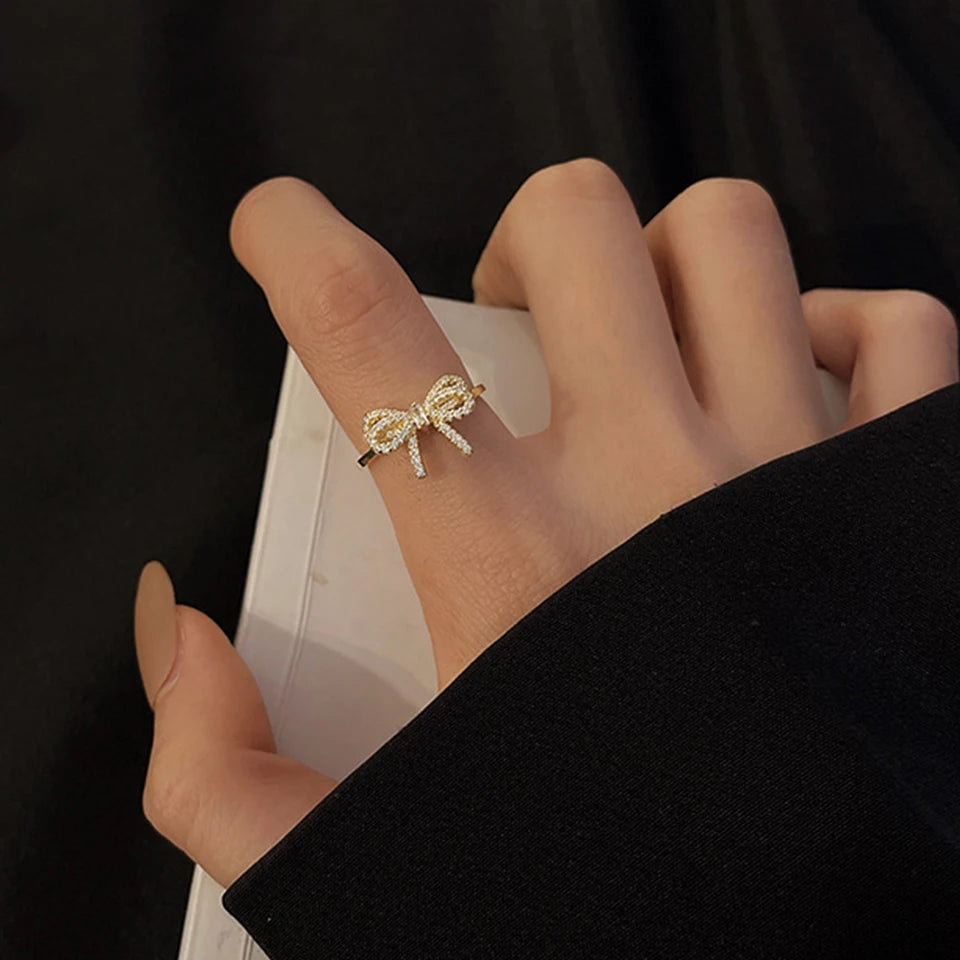 Crystal Bow Ring