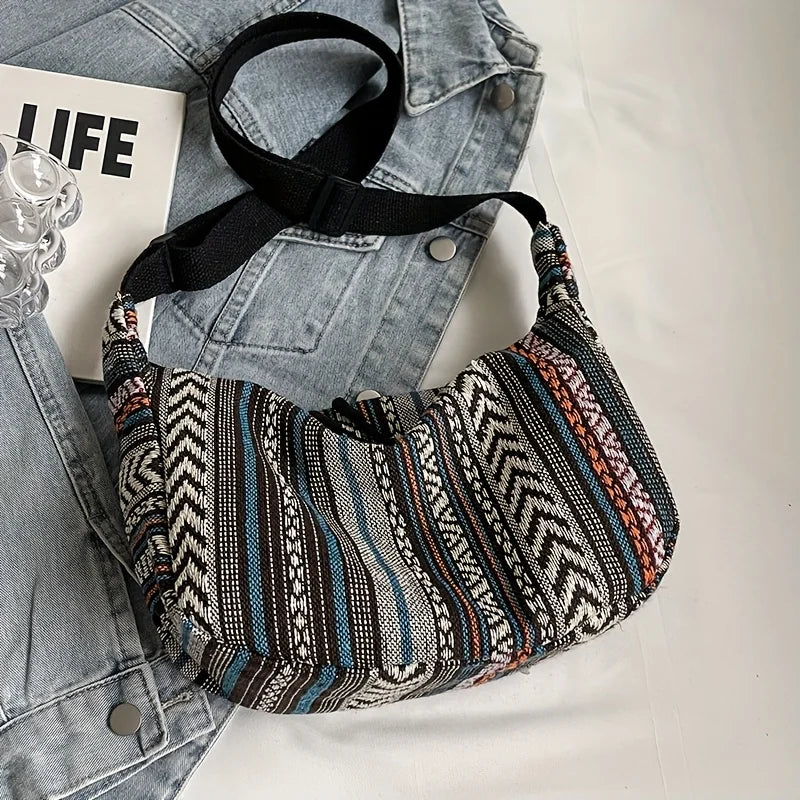 Tribal Stripe Crossbody Bag