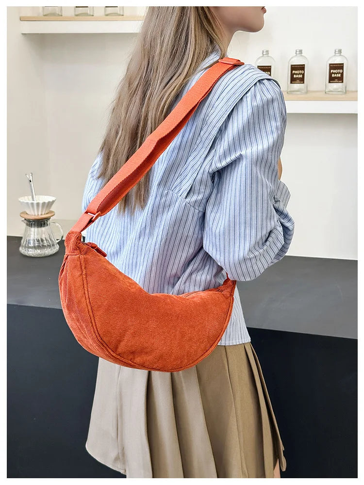Luna Corduroy Hobo Bag