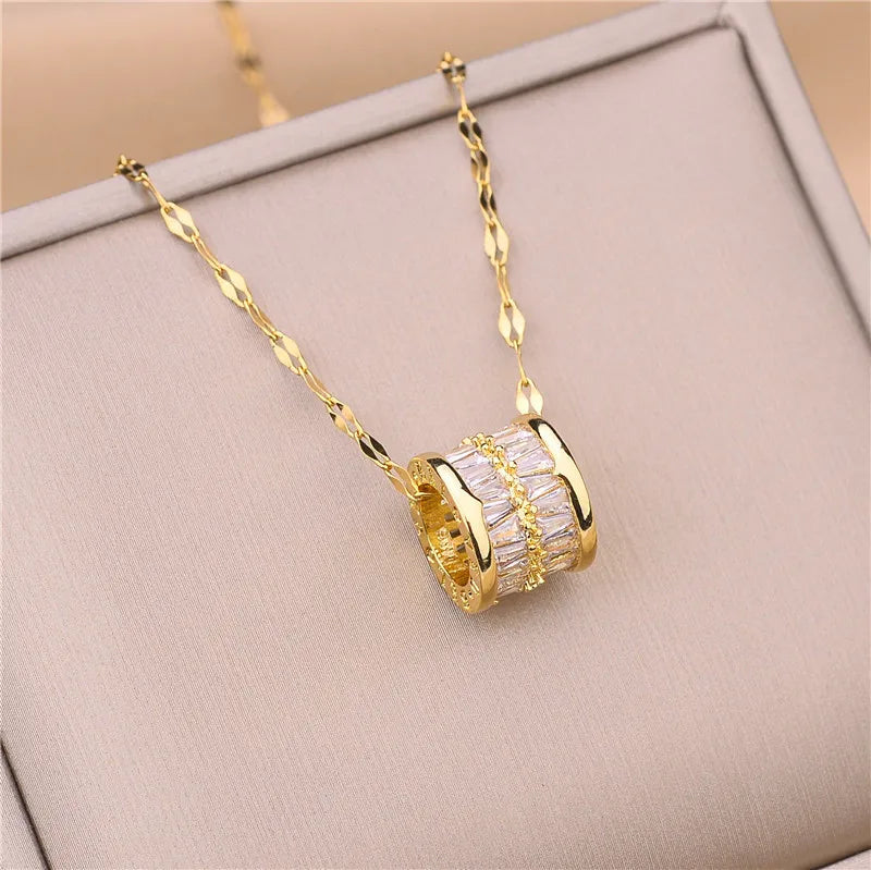 Luna Zircon Crystal Necklace