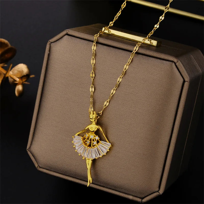 Luna Zircon Crystal Necklace