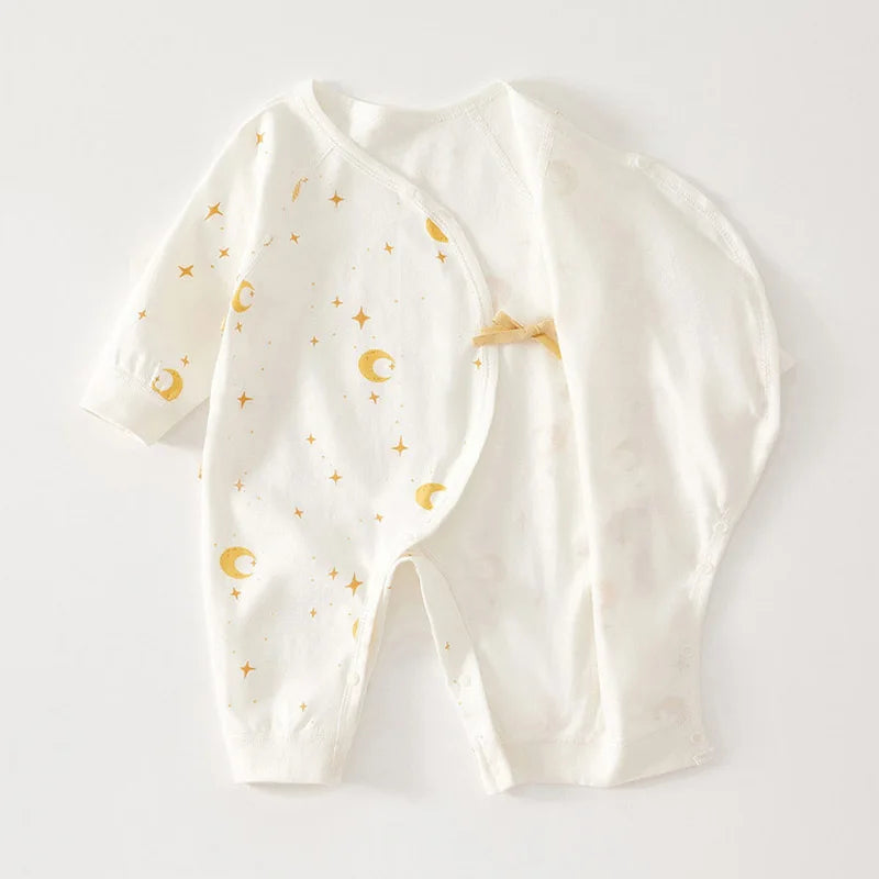 Printed Baby Romper – Soft Cotton Long Sleeve Newborn Bodysuit for Boys & Girls