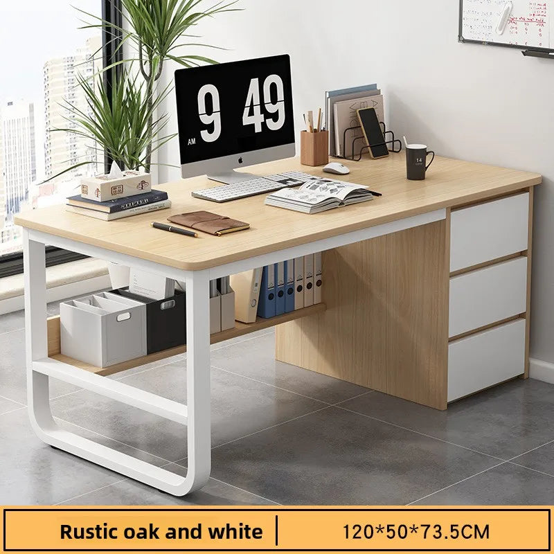 Modern Computer Desk with Drawer – Home Office & Study Workstation