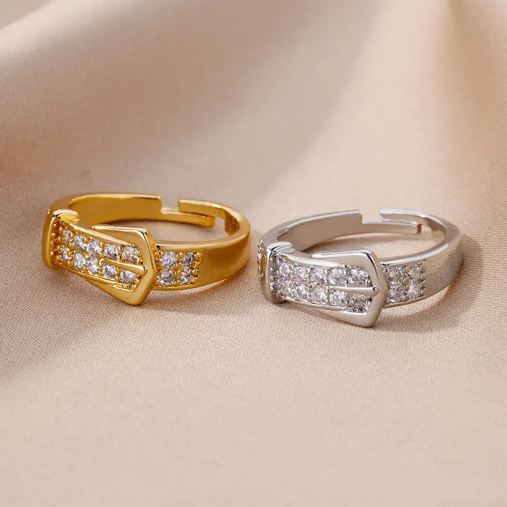 Zircon Belt Ring