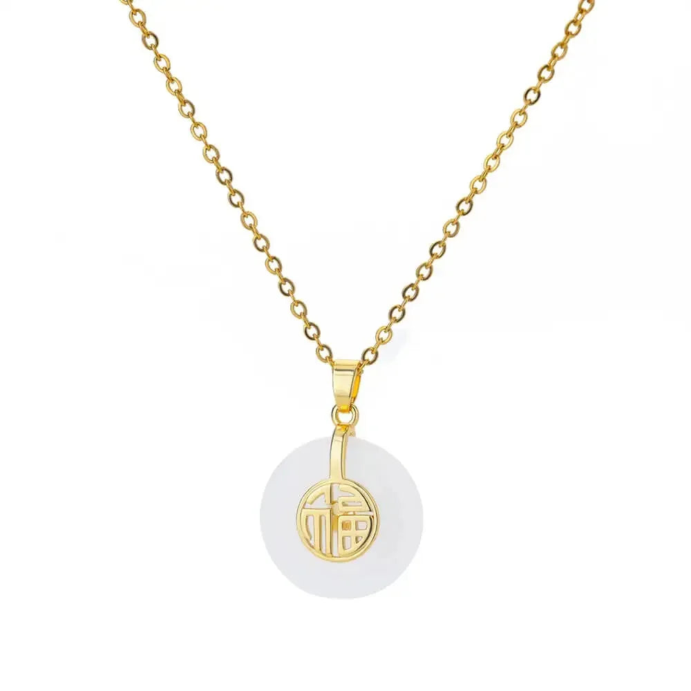 Luna Opal Oval Necklace