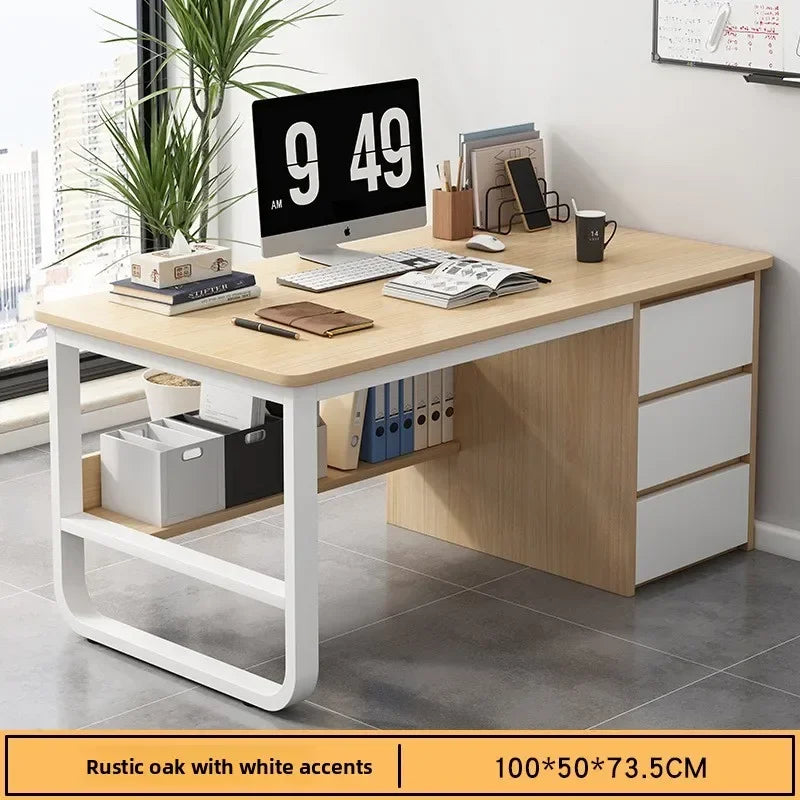 Modern Computer Desk with Drawer – Home Office & Study Workstation