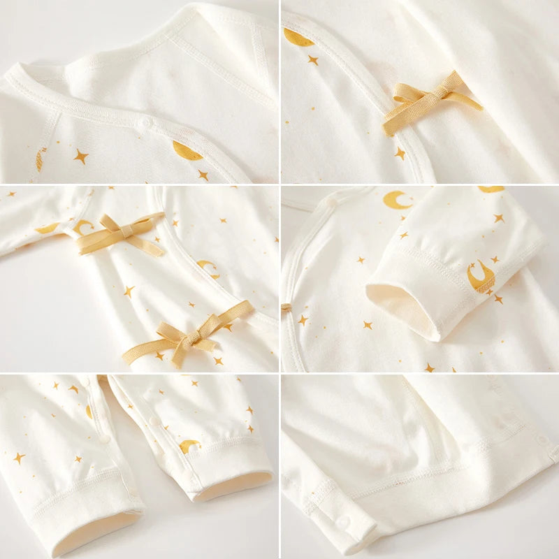 Printed Baby Romper – Soft Cotton Long Sleeve Newborn Bodysuit for Boys & Girls