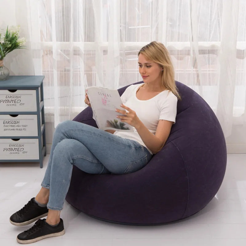 Inflatable Lazy Sofa – Portable Air Lounge Chair for Indoor & Outdoor Use
