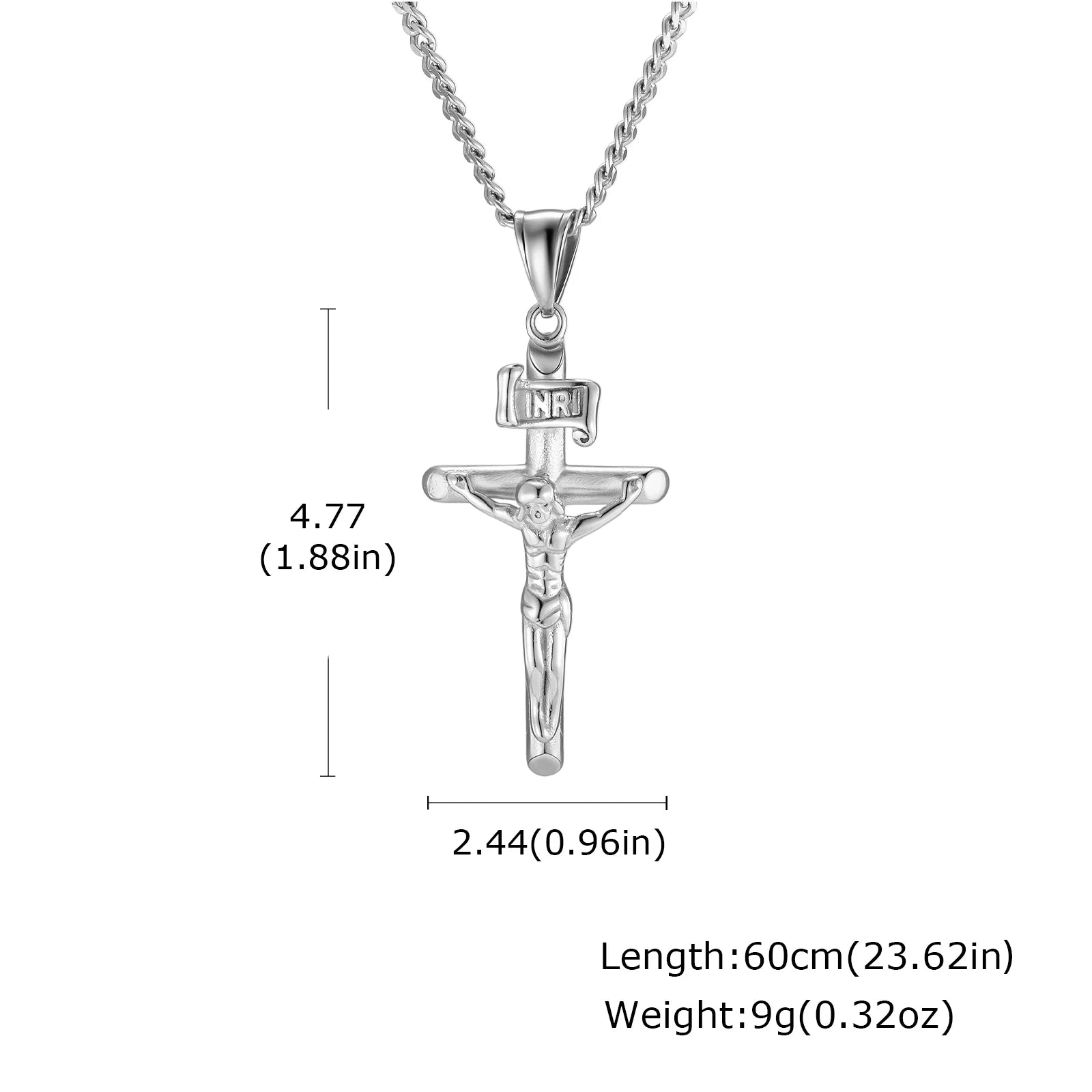 Luxury Stainless Steel Cross Necklace