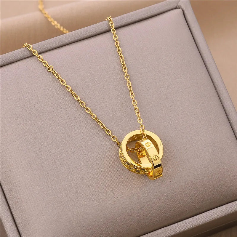 Luna Zircon Crystal Necklace
