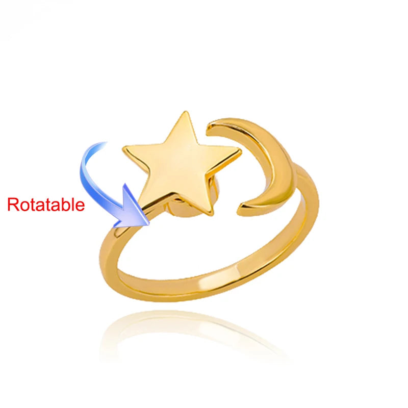 Four-Leaf Clover Spinner Ring