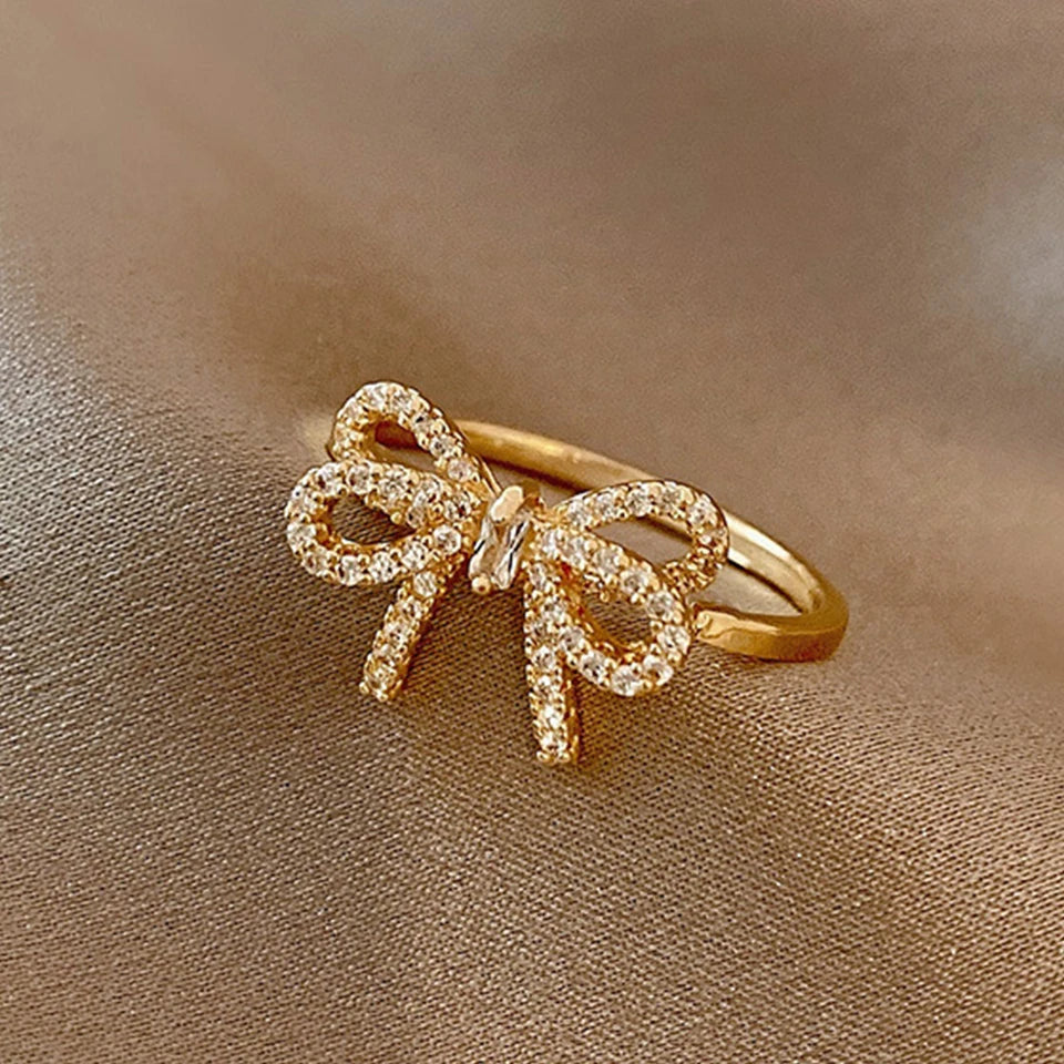 Crystal Bow Ring
