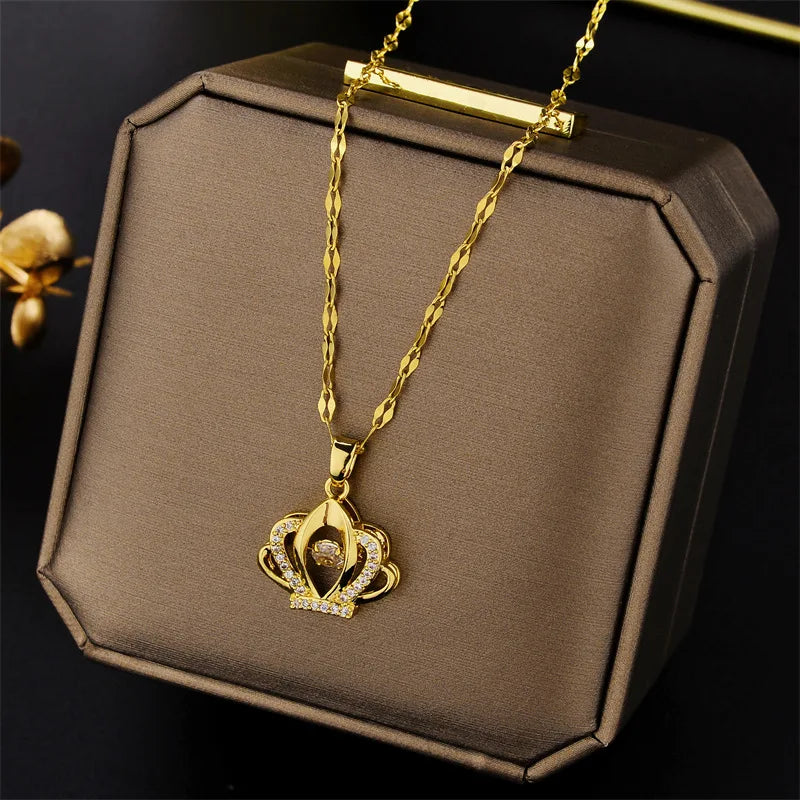 Luna Zircon Crystal Necklace