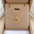 Luna Heart Zircon Necklace