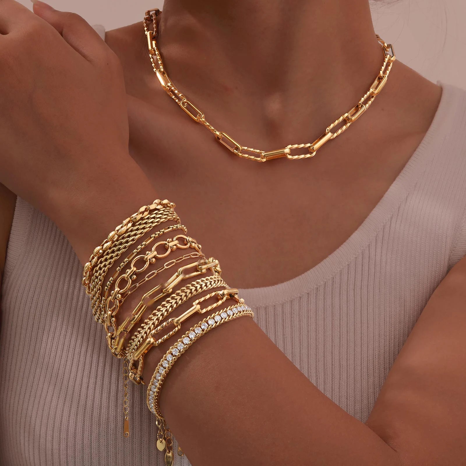 Twist Paperclip Bracelet