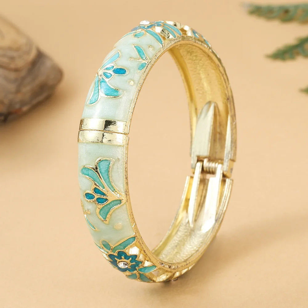 Luxury Enamel Cloisonné Bangle