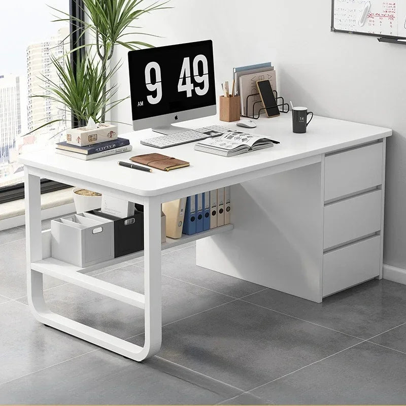 Modern Computer Desk with Drawer – Home Office & Study Workstation