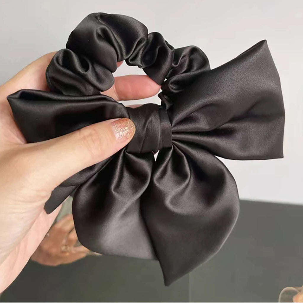 Satin Bow Scrunchie